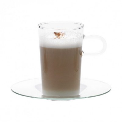 Costa II Glass and Saucer Set of 2 Costa II Glass and Saucer Set of 2