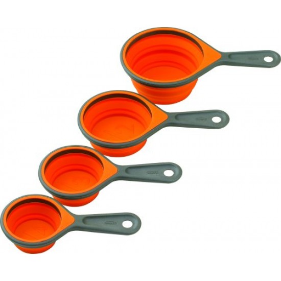 Chef'n Sleekstor 4pc Pinch + Pour Collapsible Measuring Cup Set - Orange  Tonal