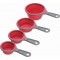 Chef'n SleekStor Collapsible Measuring Cup Set, Cherry